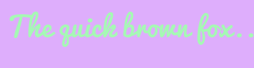 Image with Font Color A6F8B5 and Background Color DEAEFC